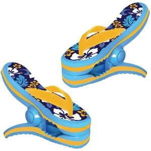 O2COOL Boca Clips - Heavy Duty Towel Clips for Beach, Pool, Patio Flip Flops NWT